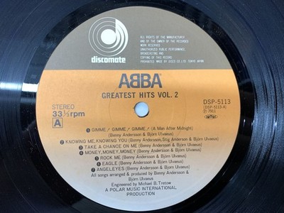 Abba Greatest Hits Vol. 2 Japan LP OBI [13152ER] | eBay