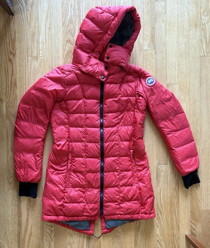 CANADA GOOSE Ellison Giacca Trapuntata Imballabile Grande 2209L in Rosso