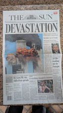 Historic Newspaper, September 12, 2001, Terrorist Attack