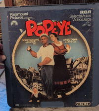 Popeye Videodisc Robin Williams Shelley Duvall 1980 Movie CED