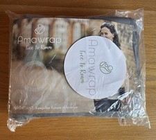 Amawrap Grey ‘Free To Roam’ Stretchy Baby Wrap Sling 100% Cotton Carrier