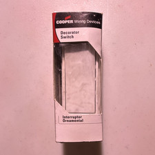 Cooper Decorator/Rocker On/Off Wall Switch Si...
