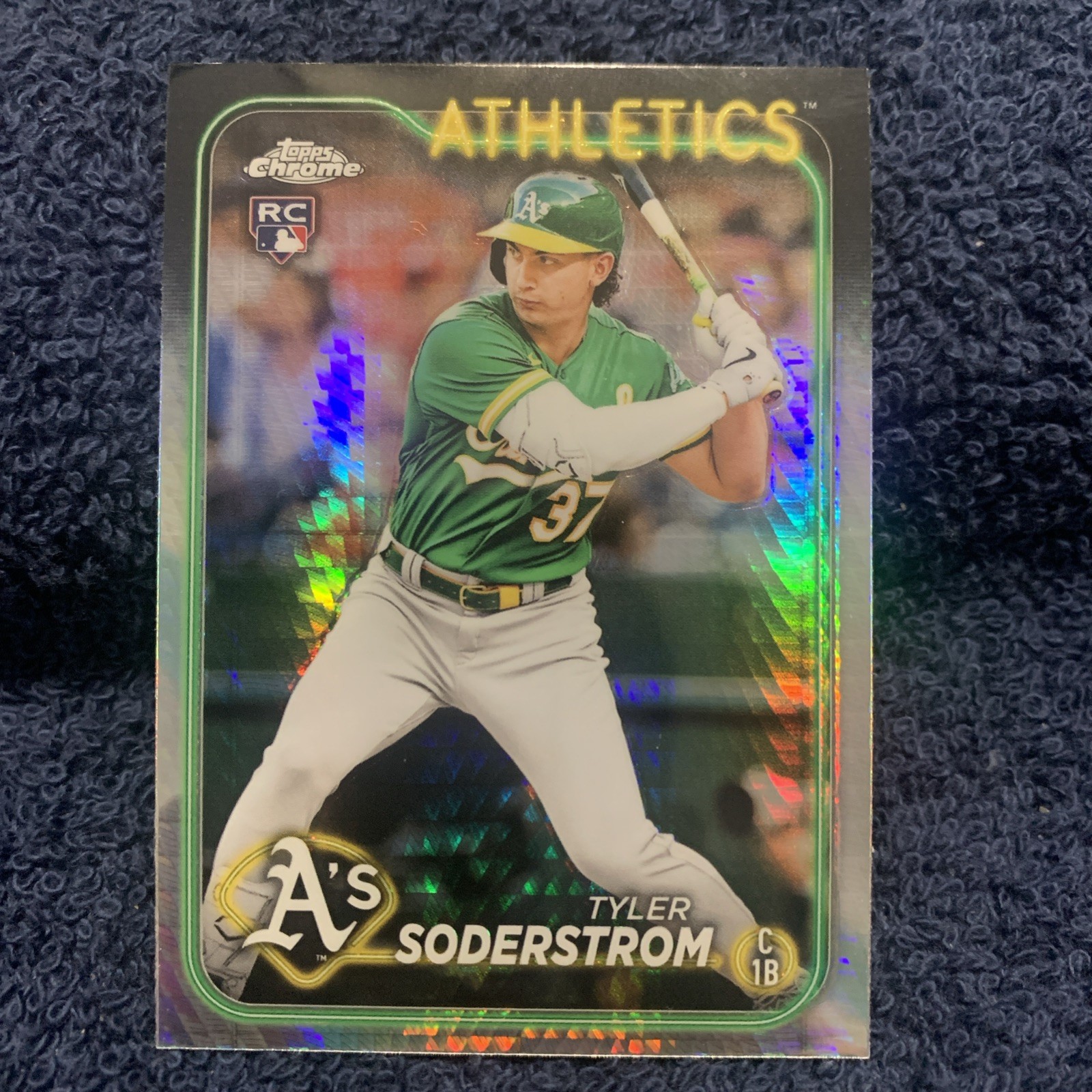 2024 Topps Chrome - Tyler Soderstrom #298 Prism Refractor (RC)