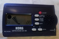 Korg MA-30 Blue Metronome for Piano LCD Tap Tempo Volume Mute Reference Tone
