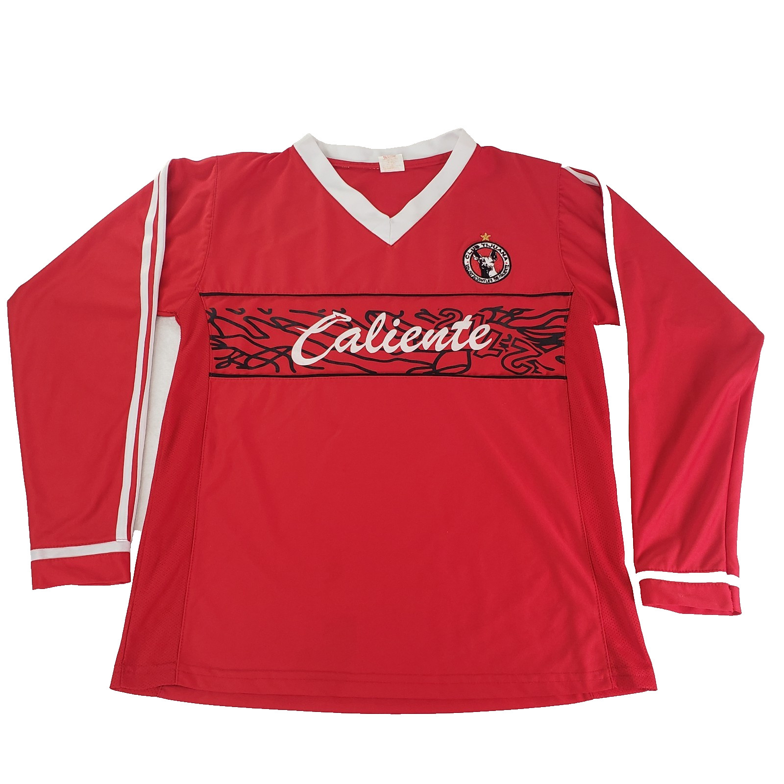 Club Tijuana Caliente Long Sleeve Red Jersey #9 Soccer Deportes Impacto Size S/M