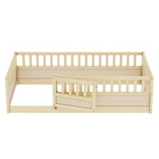 Twin Size Floor Bed Children's Floor Bed Frame Wooden Children's Floor Bed
