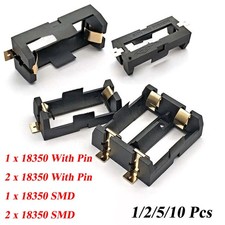 1 2 x 18350 Battery Holder Box Case With Pins/SMD/SMT High Temperature Resistant