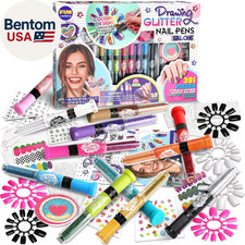 Kids Nail Kit for Girls Ages 7-12, Funkidz Ultimate 315Pcs Nail Polish Pens Comb