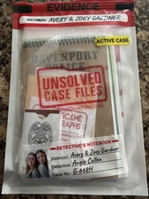 Unsolved Case Files Avery & Zoey Gardner Activity Case Murder Mystery Detective