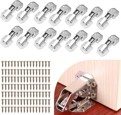 Schranktürscharniere 14er Set Softclose 90° für Holz- & Lamellentüren