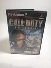 Call of Duty Finest Hour PlayStation 2 PS2 2004Black Label No Manual Clean Disc