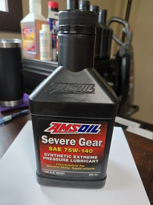 Amsoil Severe Gear Synthetic Extreme Pressure Lubricant Gear Lube 75w-140 Quart