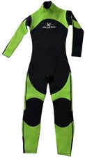 JINTALECO FULL WETSUIT Youth Size 2 Green Black Long Sleeve Neoprene