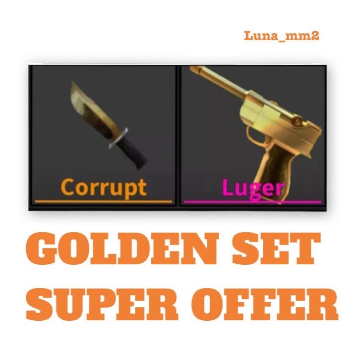 Roblox MM2 Godly Set+Corrupt Set **READ DESCRIPTION FIRST**