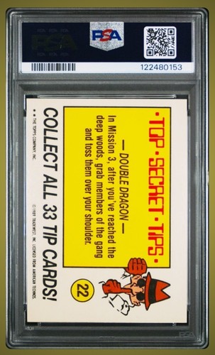 1989 Topps Nintendo Rescue Zelda & Win Game Tip Pegatina #22 Calificado PSA 10 Como Nuevo - Imagen 2 de 2