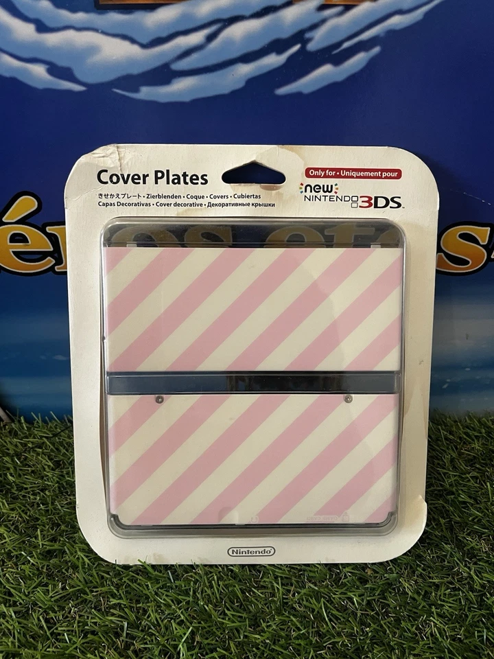 NEW Nintendo 3DS Cover Plates NO 014 ROSE BLANC RETRO New neuf blister NEU NIEW - Photo 2/4