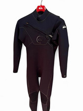 Quiksilver Men's Full Wetsuit Large Black Long Sleeve Back Zip