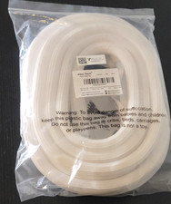 25Ft 3/4 Inch White Cord Protector Wire Loom Tubing Cable Sleeve for PC TV