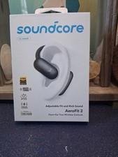 New Soundcore by Anker AeroFit 2 Open Ear True Wireless Earbuds White A3874