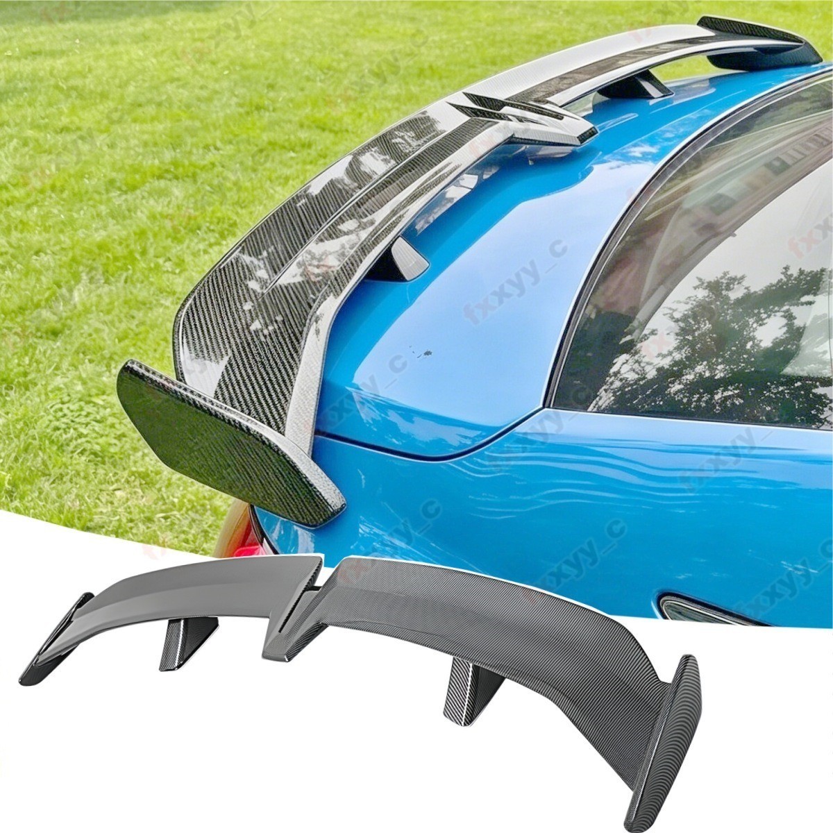 55" GT Spoiler Universal Carbon Fiber Style For INFINITI Volvo Lexus Mitsubishi