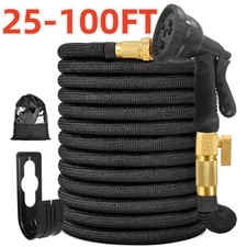 50FT 100FT 4X Stronger Deluxe Heavy Duty Expandable Flexible Garden Water Hose