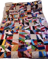 Vintage Crazy Quilt 54 X 77