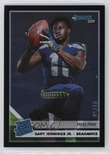 2019 Panini Donruss Rated Rookie Press Proof Black 9/10 Gary Jennings Jr 04u5