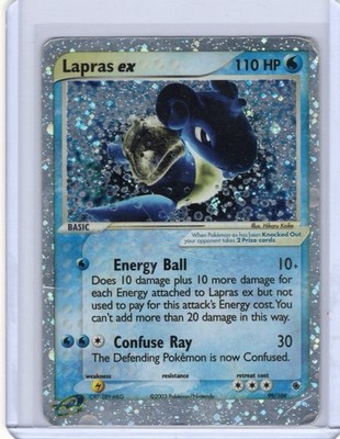 Lapras ex 99/109 - Ruby and Sapphire Holo - HEAVILY PLAYED
