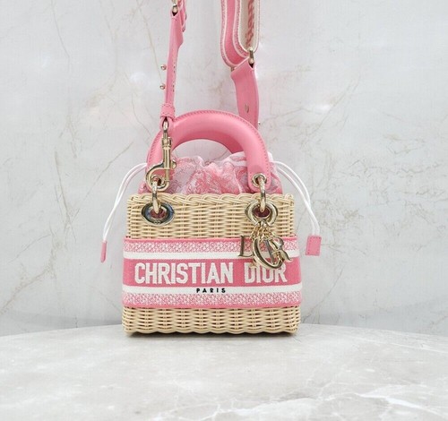 Dior Riviera Rafia Lady Bag Mini M0505OIFI03IU 155942218