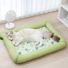 Cooling Dog Bed Square Soft Breathable Pet Sleeping Mat for Cats