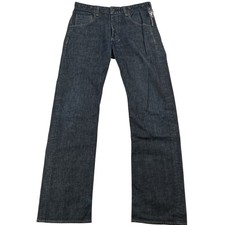 Rag & Bone Jeans Mens 32x33 Blue Straight Leg Button Fly Made In USA Vintage NWT