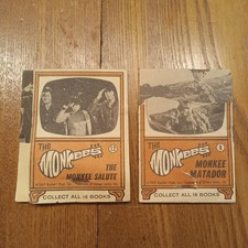 1967 Topps Monkees Flip Book Pair #8 Monkee Matadoor and #12 The Monkee Salute