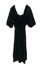 Autograph Black Lace Slve Off The Shoulder Maxi Dress Size 26Aus/24Uk/22Usa