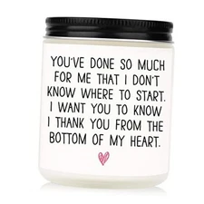  Thank You Gifts for Women, Thank You Candle- Handmade Lavender Natural Soy 