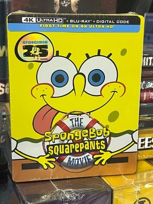 THE SPONGEBOB SQUAREPANTS (4K ULTRA HD / BLU-RAY) LIMITED EDITION STEELBOOK NEW!
