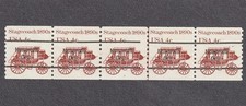 PNC5 4c Stagecoach P/C 6 Gap Line Gap (LG) US #1898Ab MNH OG