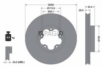 2X Pagid Bremsscheibe 55315N FüR Ford Transit Bus Tdci 4X4 RWD 16V CNG LPG