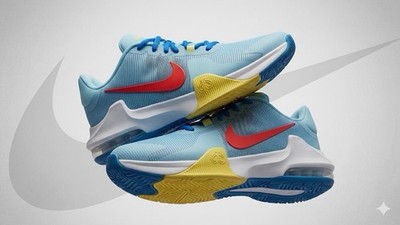 Nike Kyrie Low 5 Blue Red Yellow Low Top Mesh Upper Basketball Sneakers