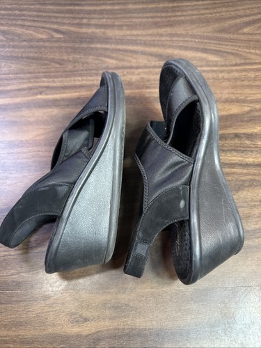Skechers Cali Rumblers Sandals Women’s Size 9 Black Wedge Slingback Memory Foam - Picture 14 of 24