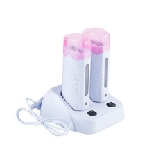 110V Roll On Wax Warmer for Hair Removal, Double Wax Roller Heater, Home Waxi...