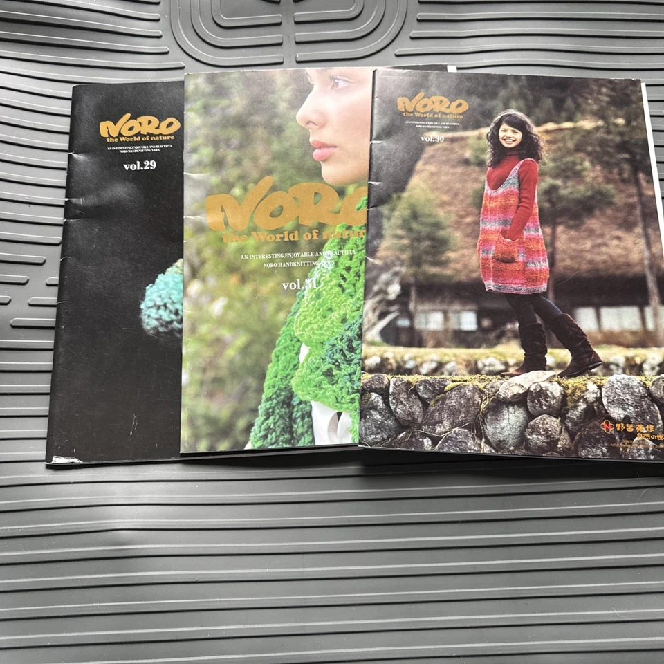 Noro World of Nature Knitting Pattern Books 29 30 31 Japanese Yarn Patterns - Image 2 of 4