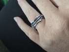 Paparazzi Adjustable Ring Lot of 4 Silver Tone Feather Arrow Filigree New NWT 01 — photo 9