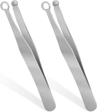 Precision Nose Hair Tweezer round Head Eyebrow Clippers Trimmer for Nose Ears