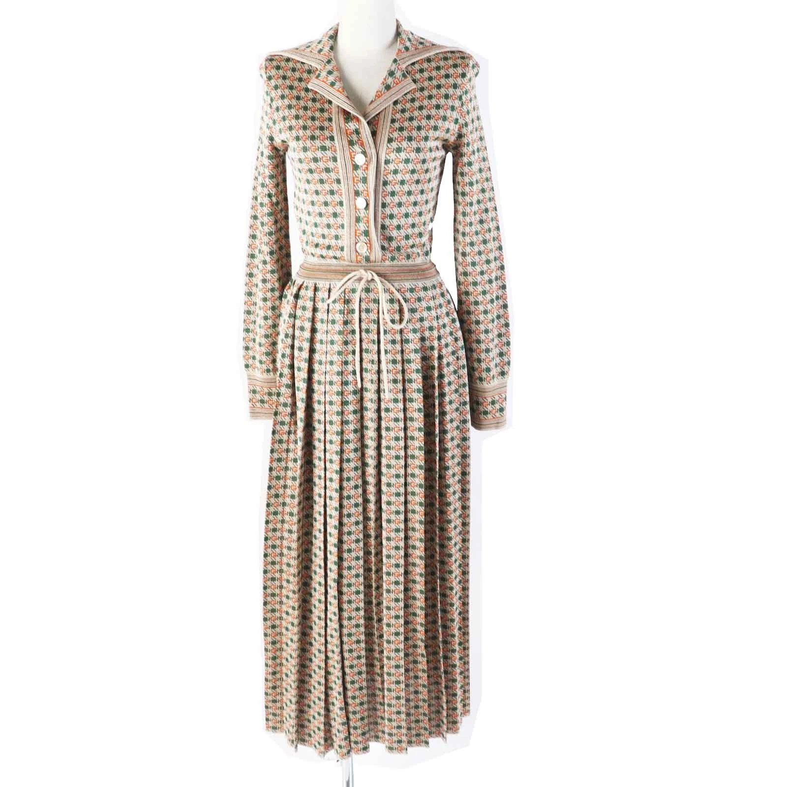 ROBE GUCCI superbe état 21SS 632923 VISCOSE RAME ceinture maxi
