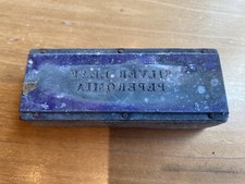 Vintage Letterpress Printing Block - “Silver Leaf Peperomia”