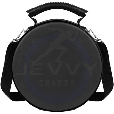 Plain Black Masonic Crown Cap Case Shoulder Strap Foldable Regalia Hat Storage