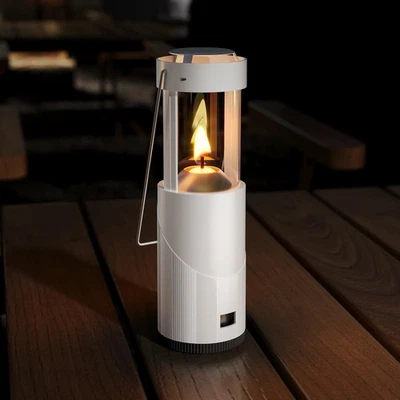 Mini Candle Lantern for Real Candles, 15H Camping Emergency Light, White - image 1 of 4