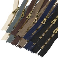 Metal CloseEnd NonSeparating Zippers Replacement Purses 12 In 12 PCS