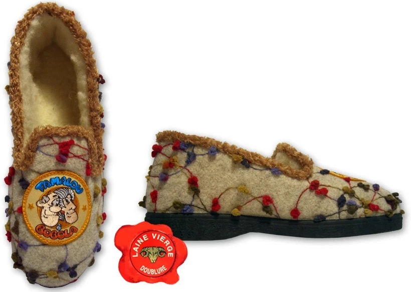 Chaussons Charentaises Pantoufles TAMALOU FEMME 34/35 100% laine vierge NEUF - Photo 1/1
