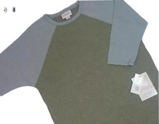 New WIth Tags LuLaRoe Sloan Tee Size 12 BaseballStyle Tee Grey and Green  